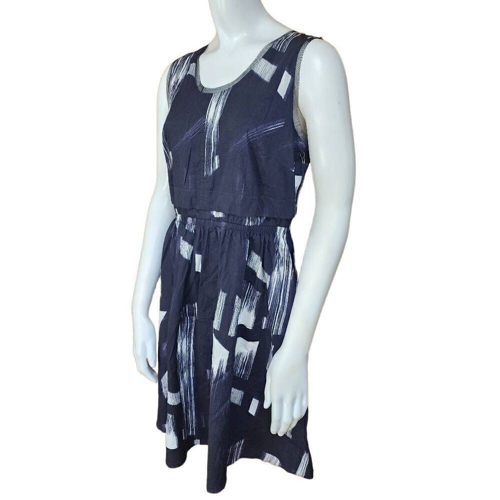 NWT Simply Vera VeraโWang Black & White Sleeveless Dress with Pockets (S)